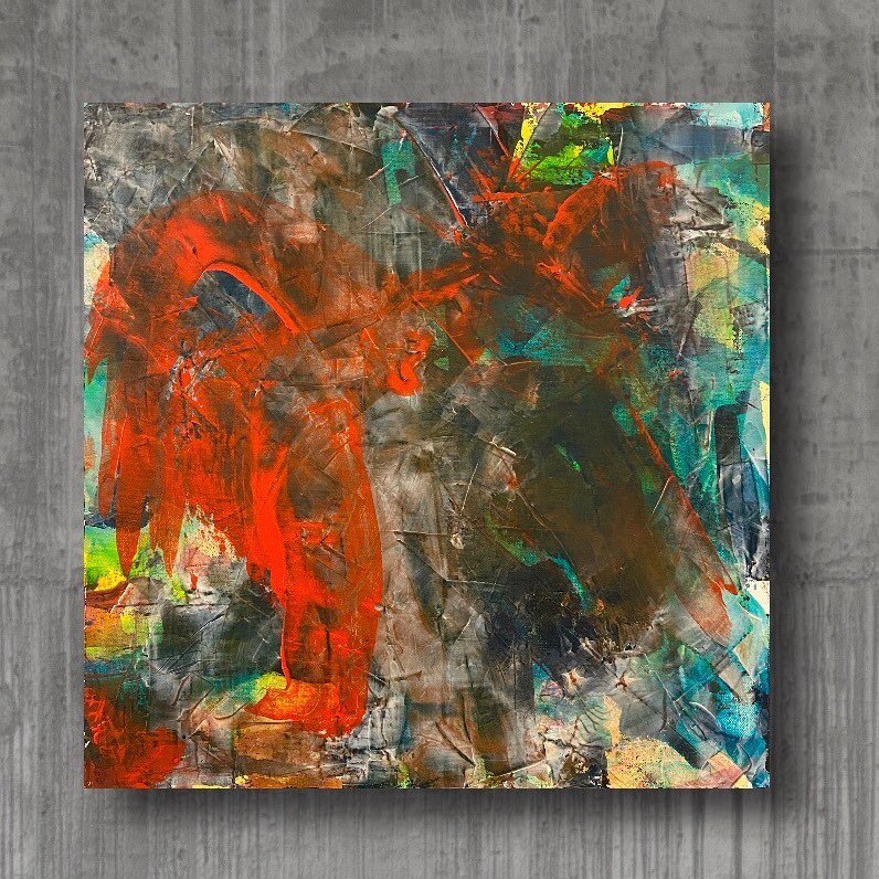 Lost Language series acrylic on canvas 20&rdquo;x 20 $375 DM for more info #abstractart #abstractpainting #abstract_art #abstractpainter #contemporaryart #contemporarypainting #contemporaryartist #contemporary_art #contemporarypainter #acrylicpaintin