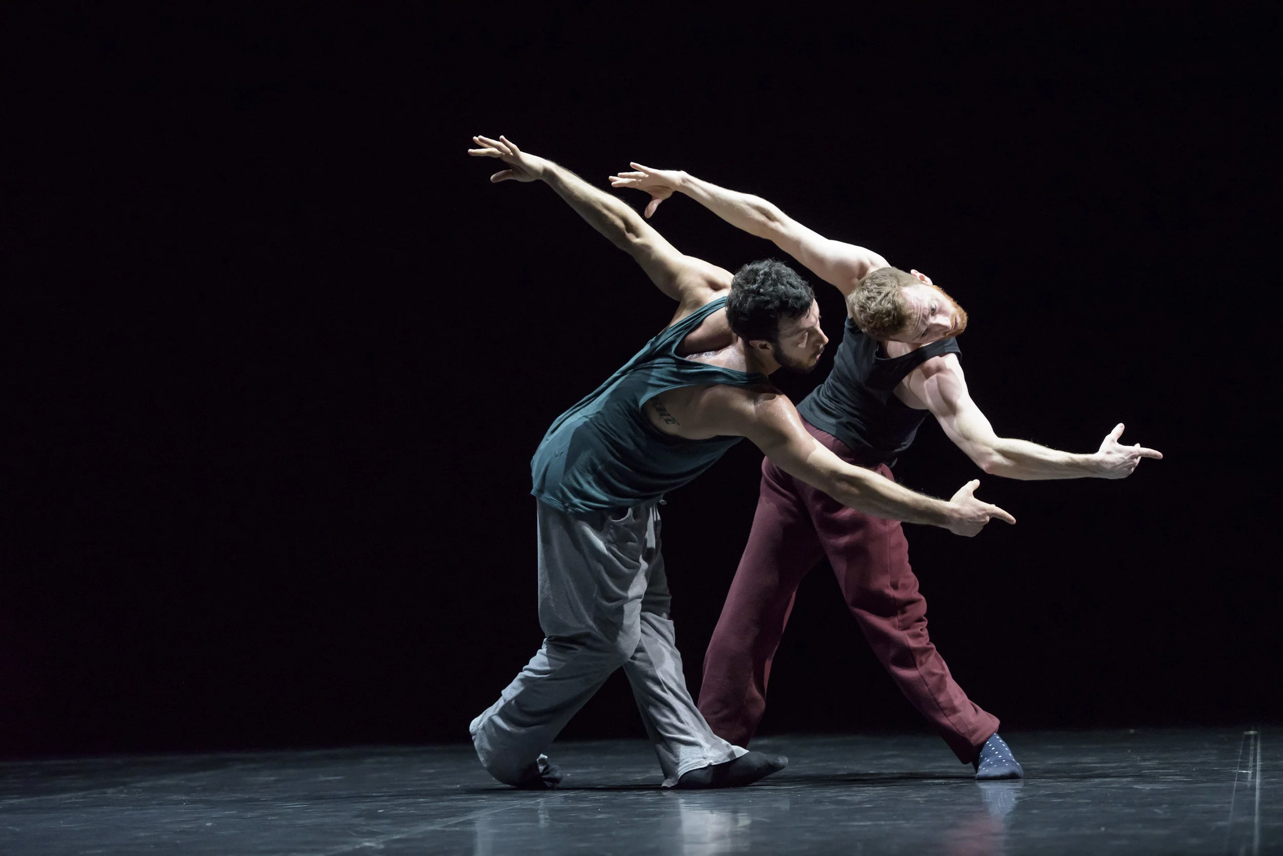 Brigel Gjoka and Riley Watts in DUO2015 by William Forsythe. Photo by Bill Cooper