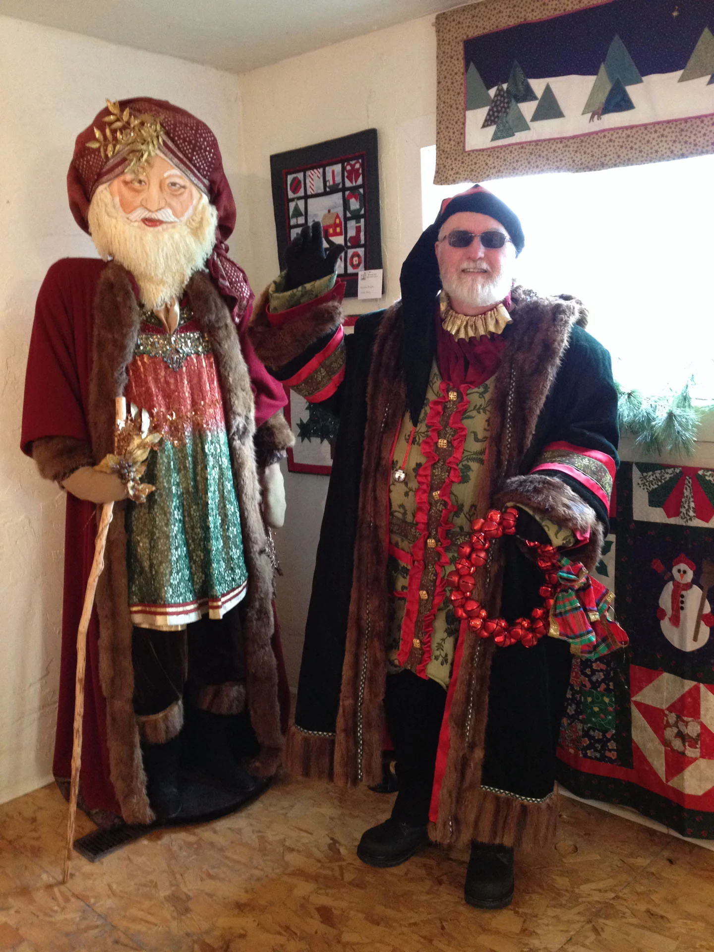 Two original Father Christmases!