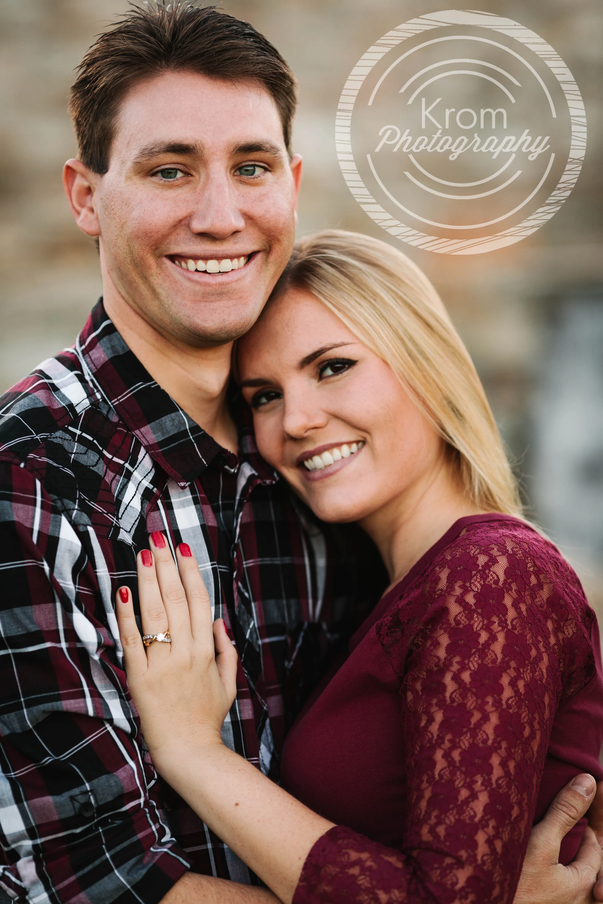 Close Up Engagement Photo