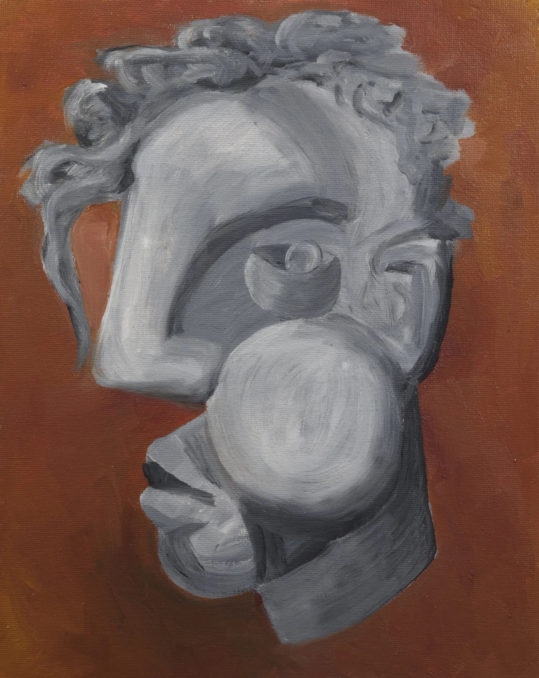“Head of a Man (Jonathan)”, 2017 Oil on Canvas panel