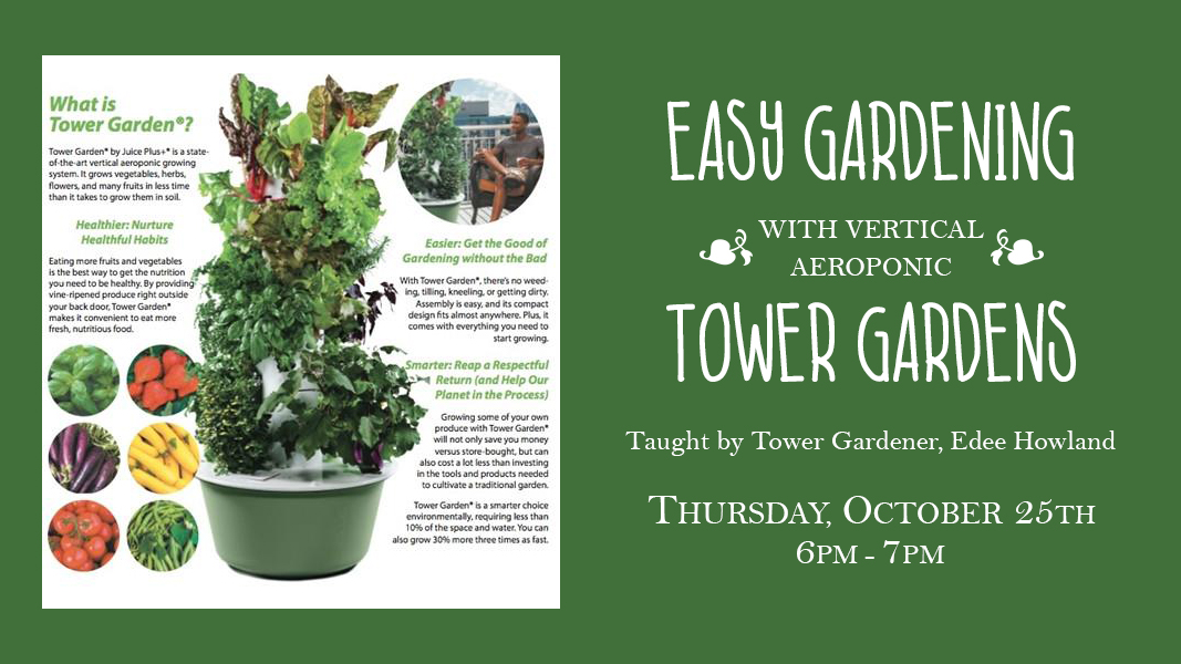 Learn To Tower Garden Tiller Rye