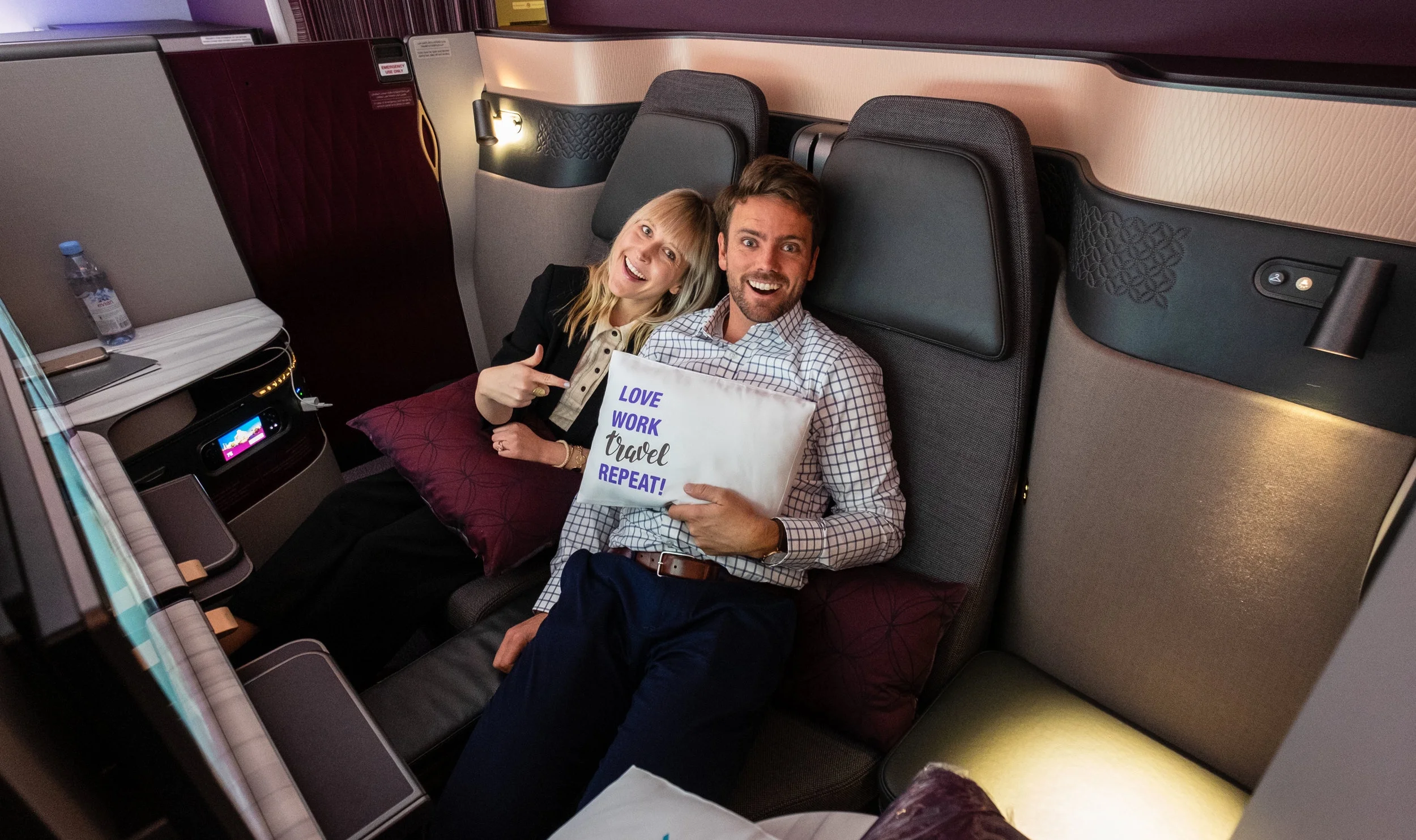 Flying the Q Suite LAX to Doha :: Believe the Hype