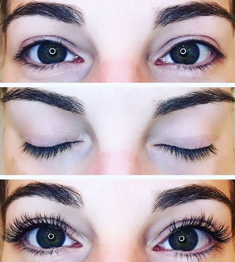 Eyelash Extensions Before & After (LashBee set)