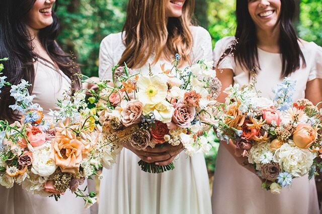 It&rsquo;s always a delight to co-create and design with and for fellow creatives. When a floral designer or artist asks me to do their wedding flowers I&rsquo;m always humbled and a big enthusiastic YES is soon to follow 🙂 
These delicate bouquets 