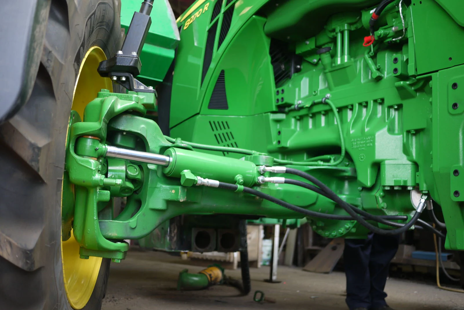 John Deere 8270R with heavy duty axle on 3m spacing for CTF.  