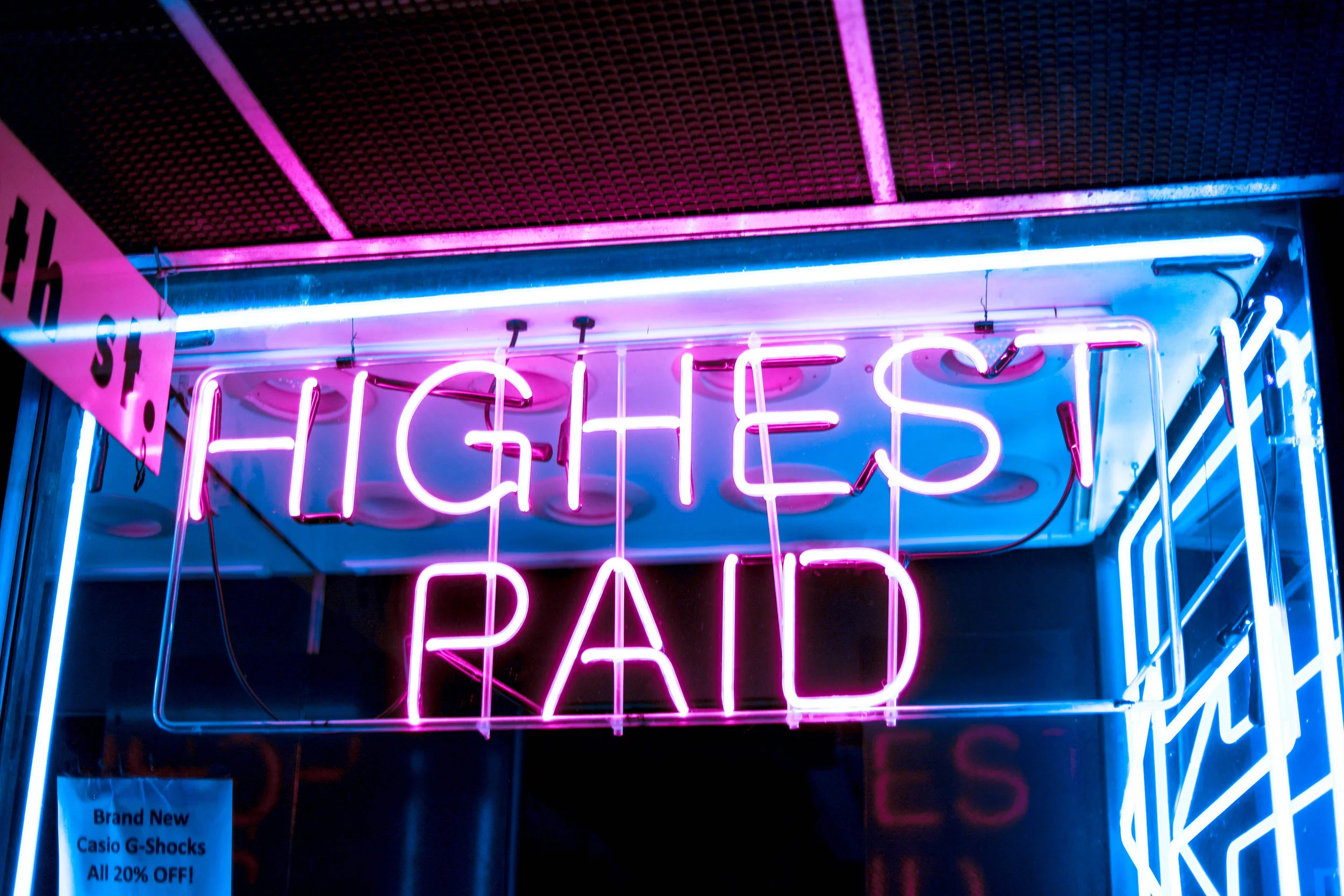 Highest Paid Neon Sign