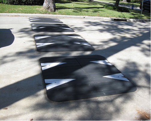 Example of speed humps.