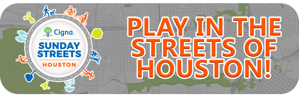 Woodland Heights Civic Association reminder of Sunday Streets on May 22, 2016.