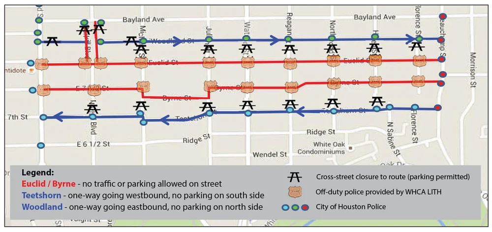 Lights In The Heights 2018 Proposed Route Woodland Heights