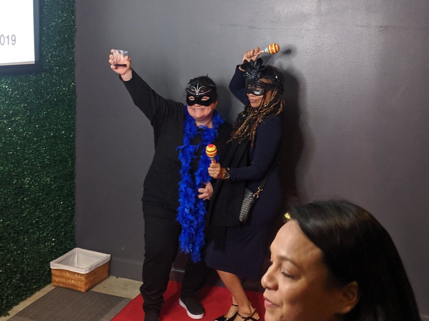  In the photo booth with Farrah Cauley, owner of Sonoma  Wine Bar &amp; Restaurant &amp; Executive Chef Ja’Nel Witt. 