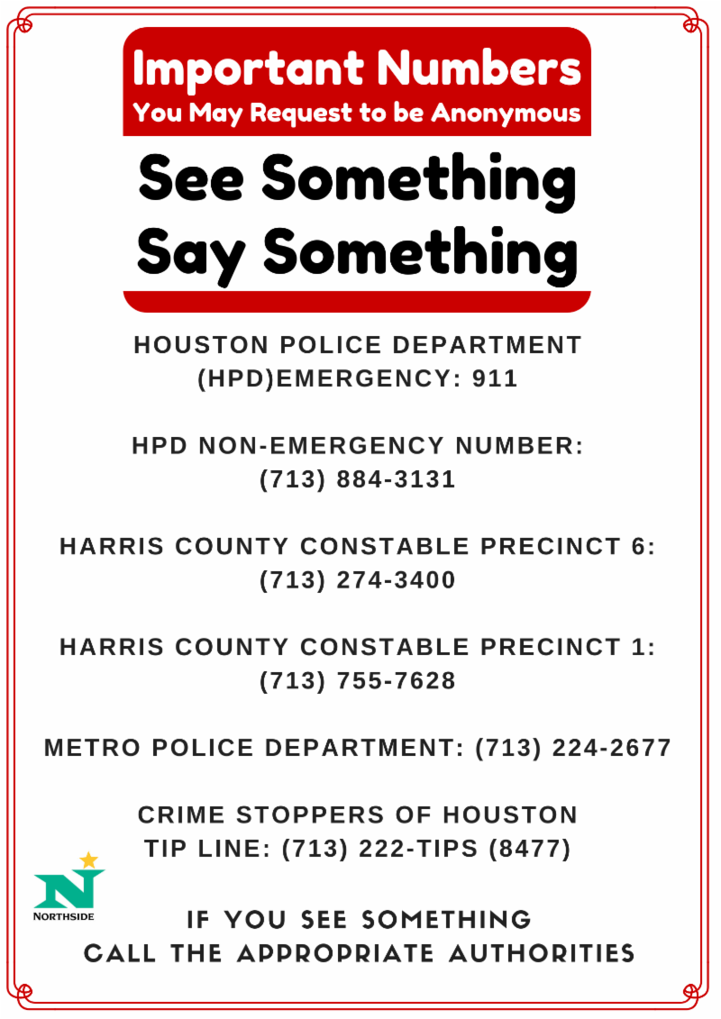 Constable Patrol Information — Woodland Heights