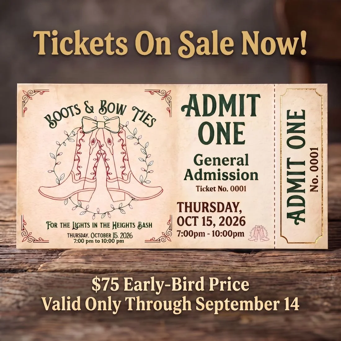 The LITH BASH Early Bird Ticket Sales