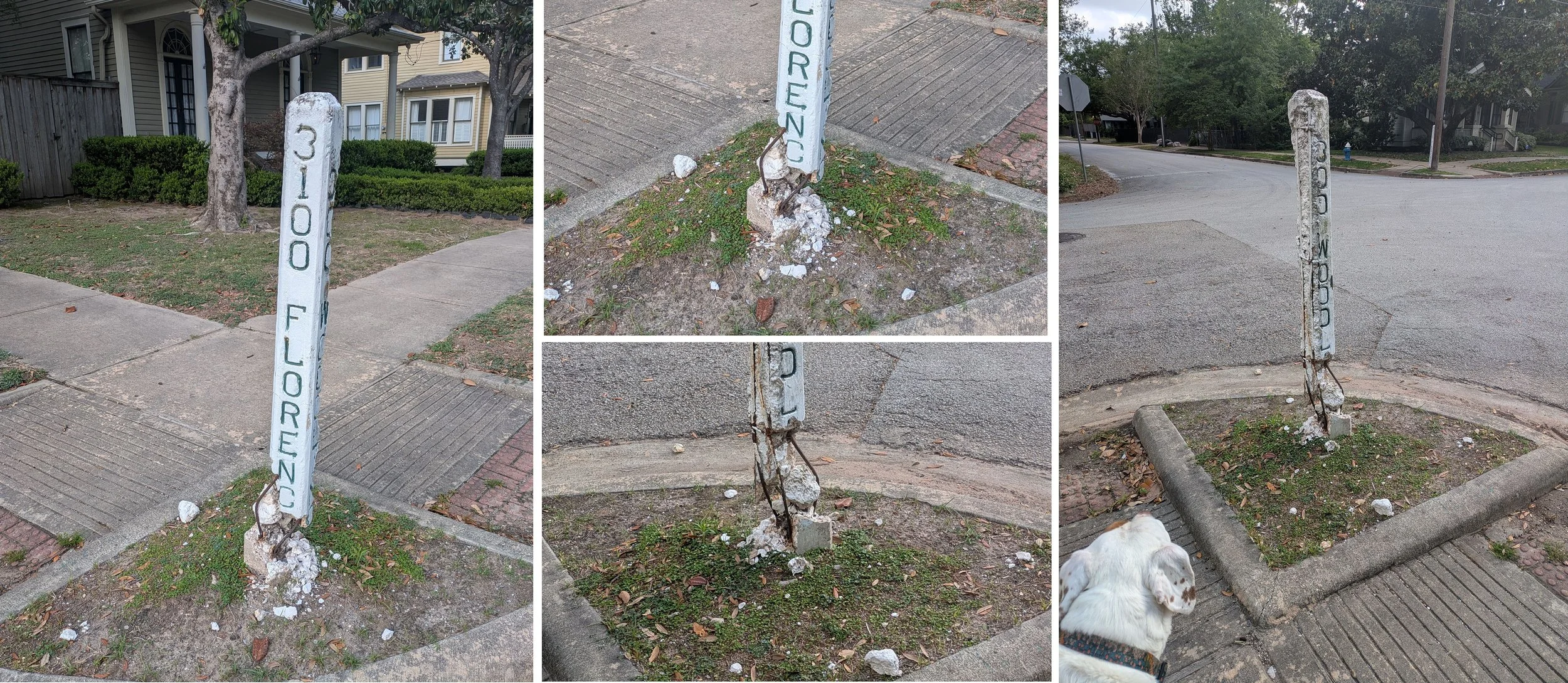 Historic Concrete Street Markers And Sorry My Bad!