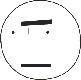 Peeved circle