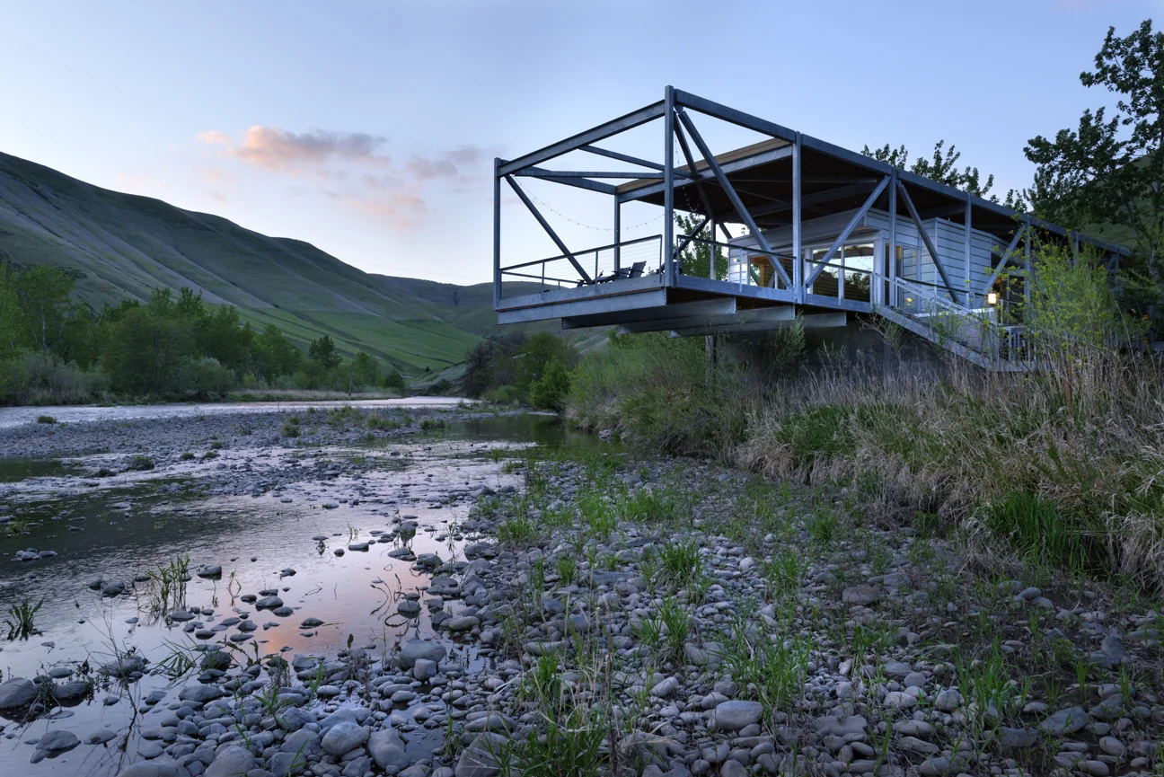 The Flood Plain House Potlatch River, Idaho