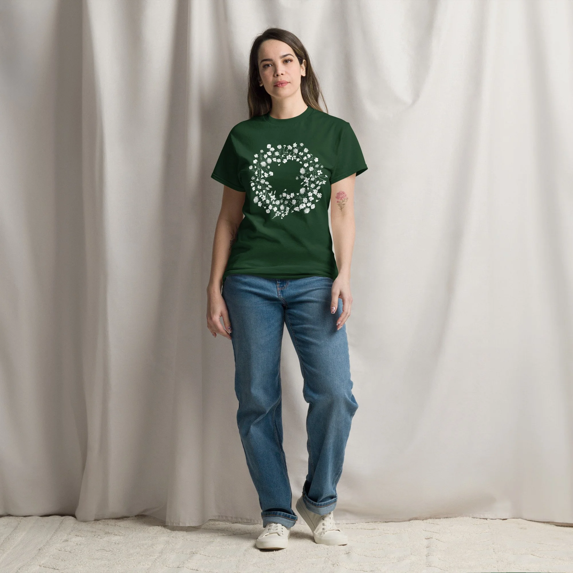 unisex-classic-tee-forest-green-front-689bf4305ac42.jpg