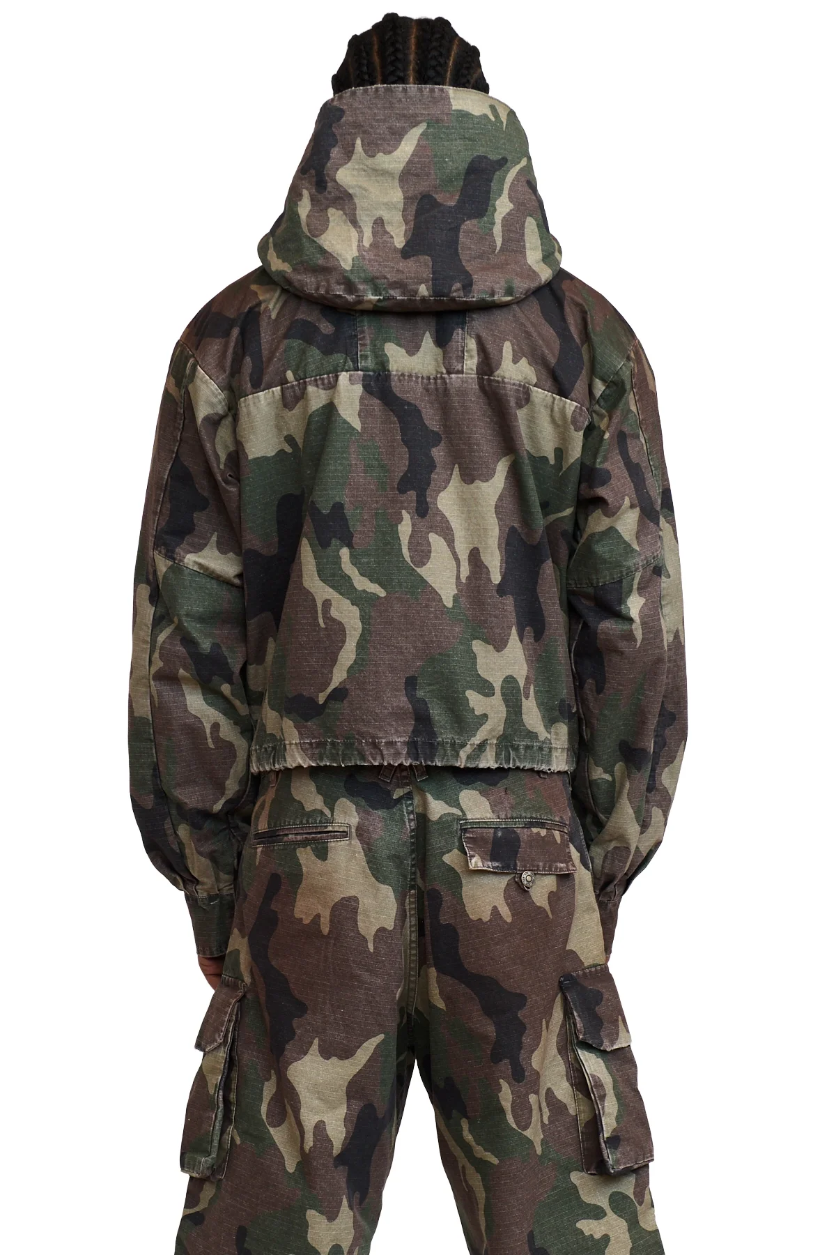 424 CROPPED PARKA Size 48 GREEN 2.webp