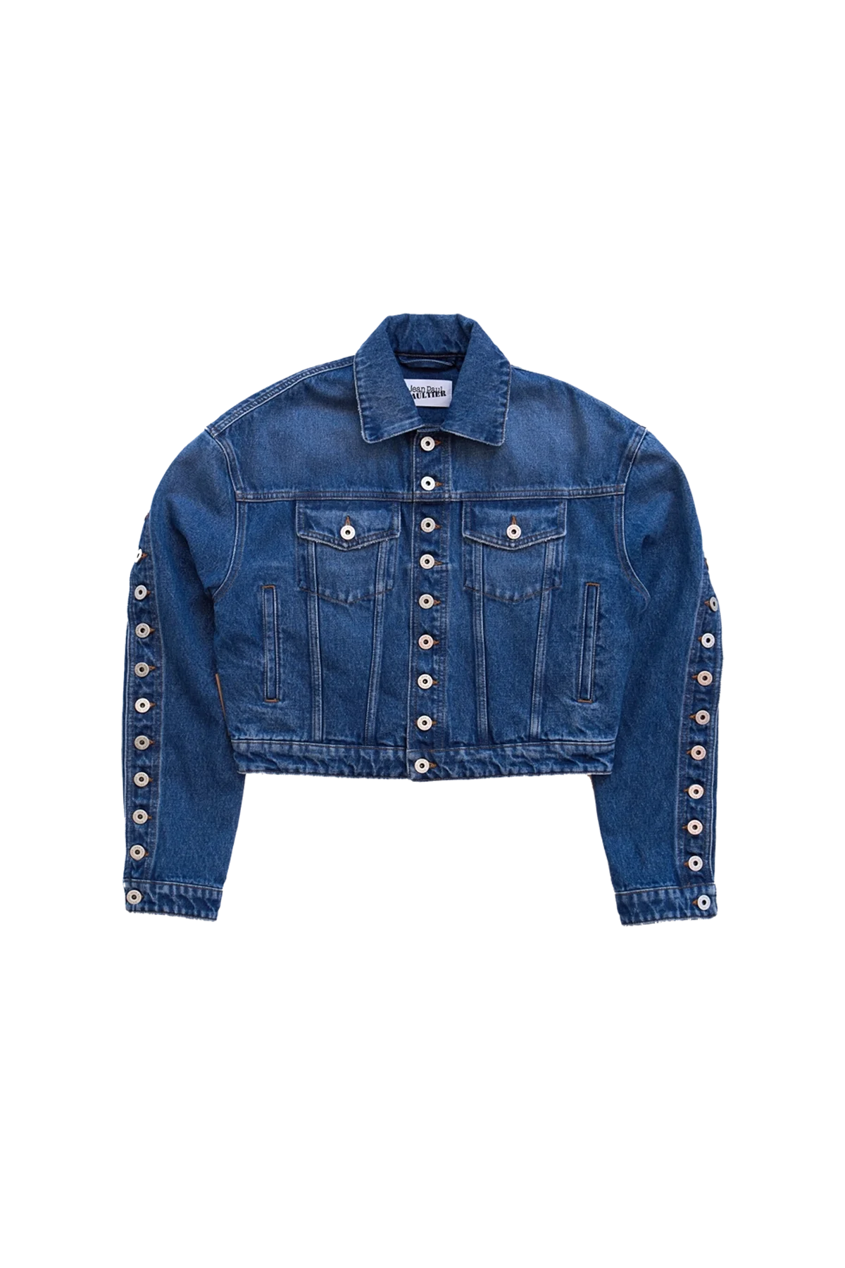 Jean Paul Gaultier Denim Jacket With Buttons Details Blue - Blue _ S2.webp