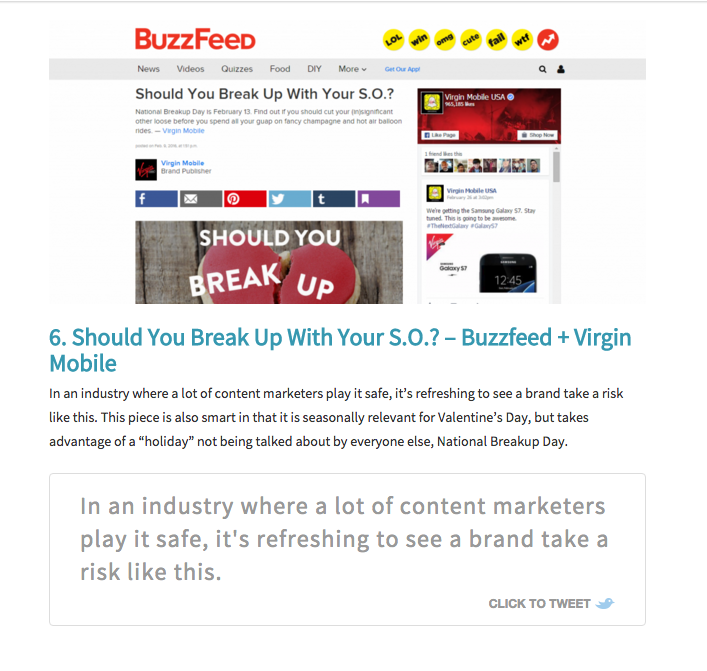 BUZZFEED + VIRGIN MOBILE / National Break Up Day