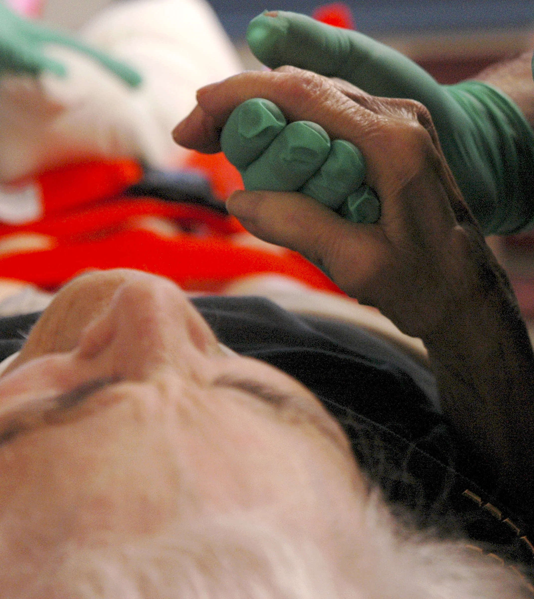  EMT with patient. Boston, Massachusetts 