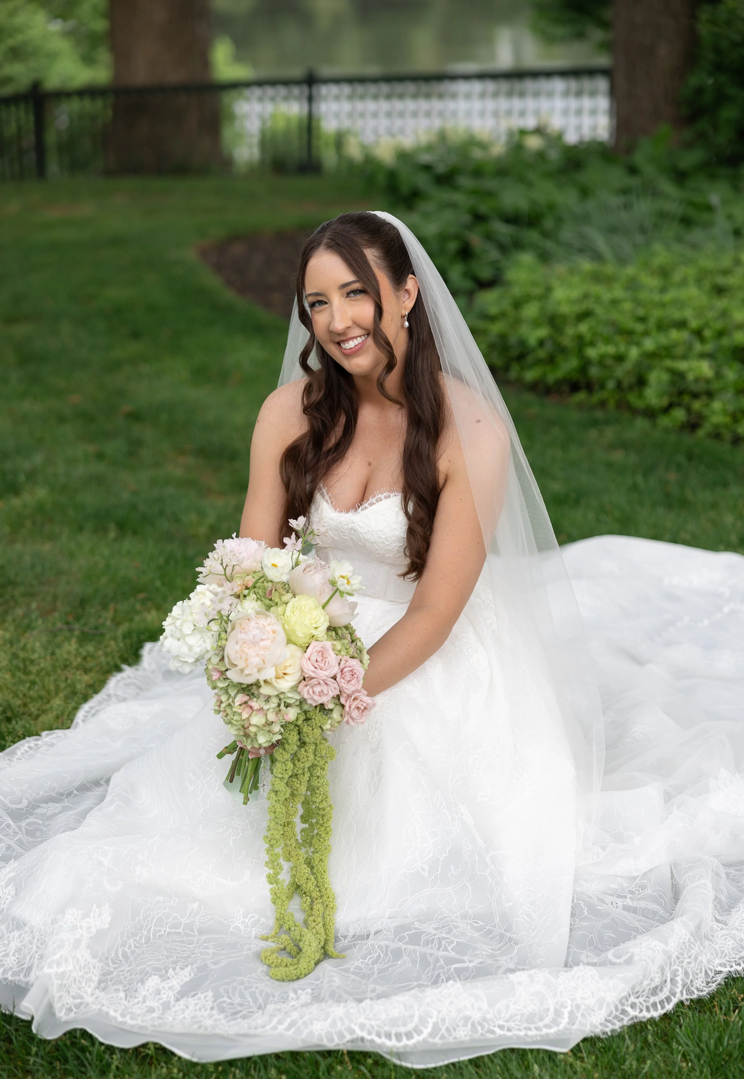 Talia and her beautiful bouquet. Photo by Jessica Meade Photography
