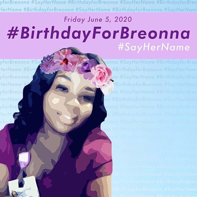 Happy birthday, Breonna. There&rsquo;s so much work to do&mdash;for you and for the world. Rest easy. 
There&rsquo;s a link in my bio with ways to demand justice for her birthday and support her family. 🎨: @gauchos4transparency