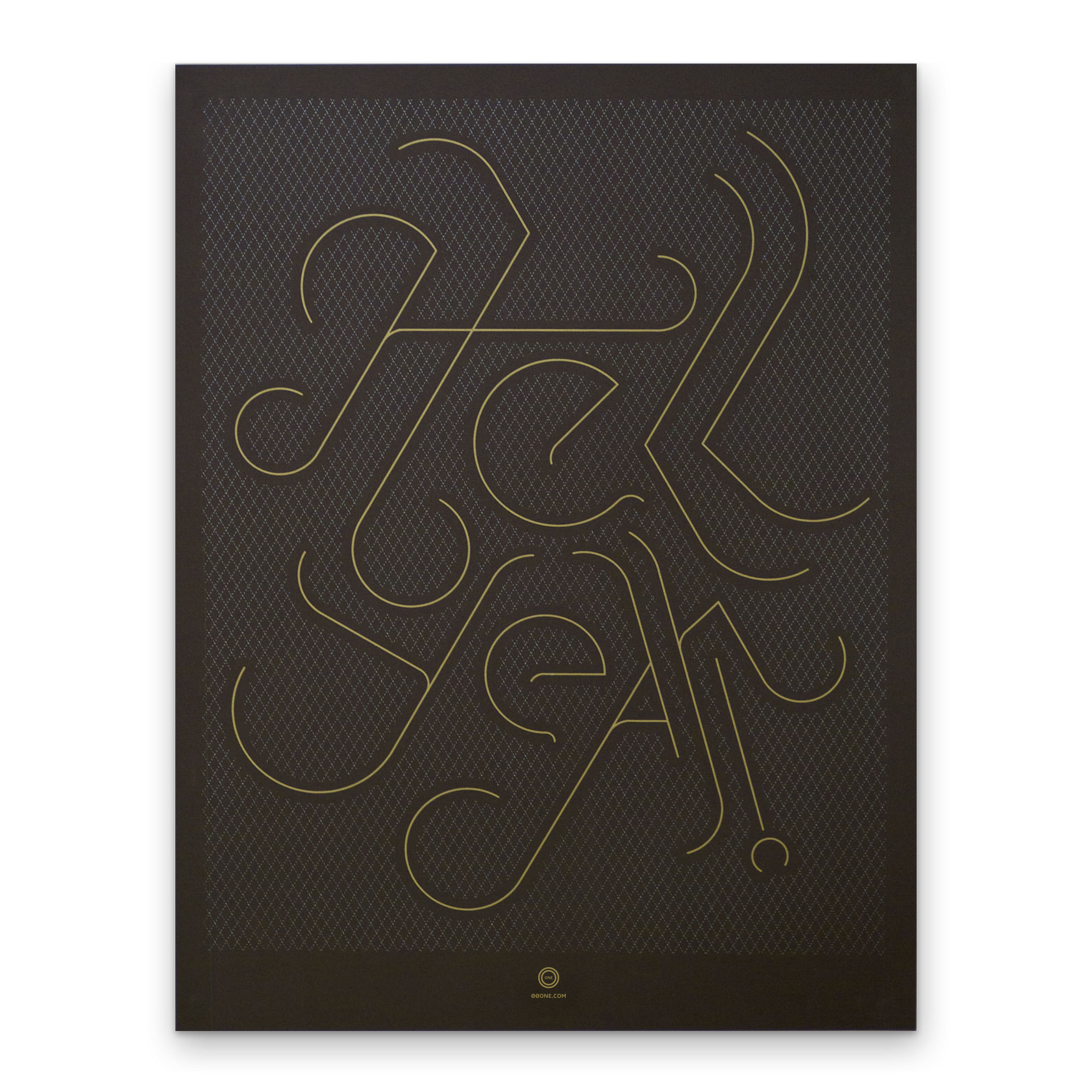 Hell Yeah hand-pulled 2-color screenprint on French Paper cover stock, unframed