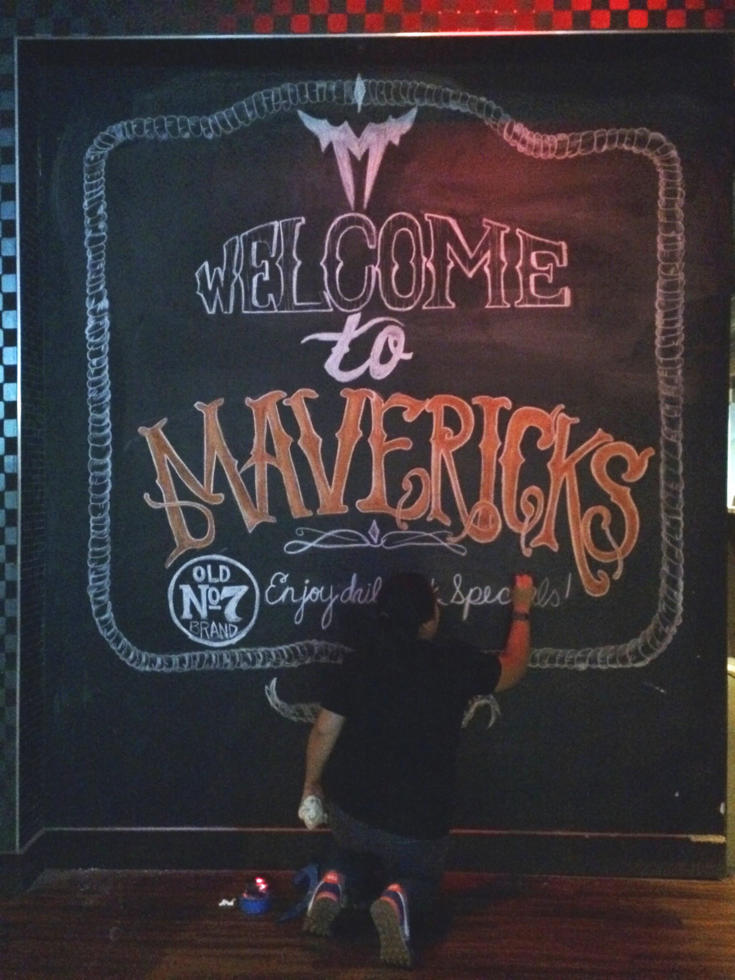 Chalk Art for Maverick's (Pleasanton, CA)