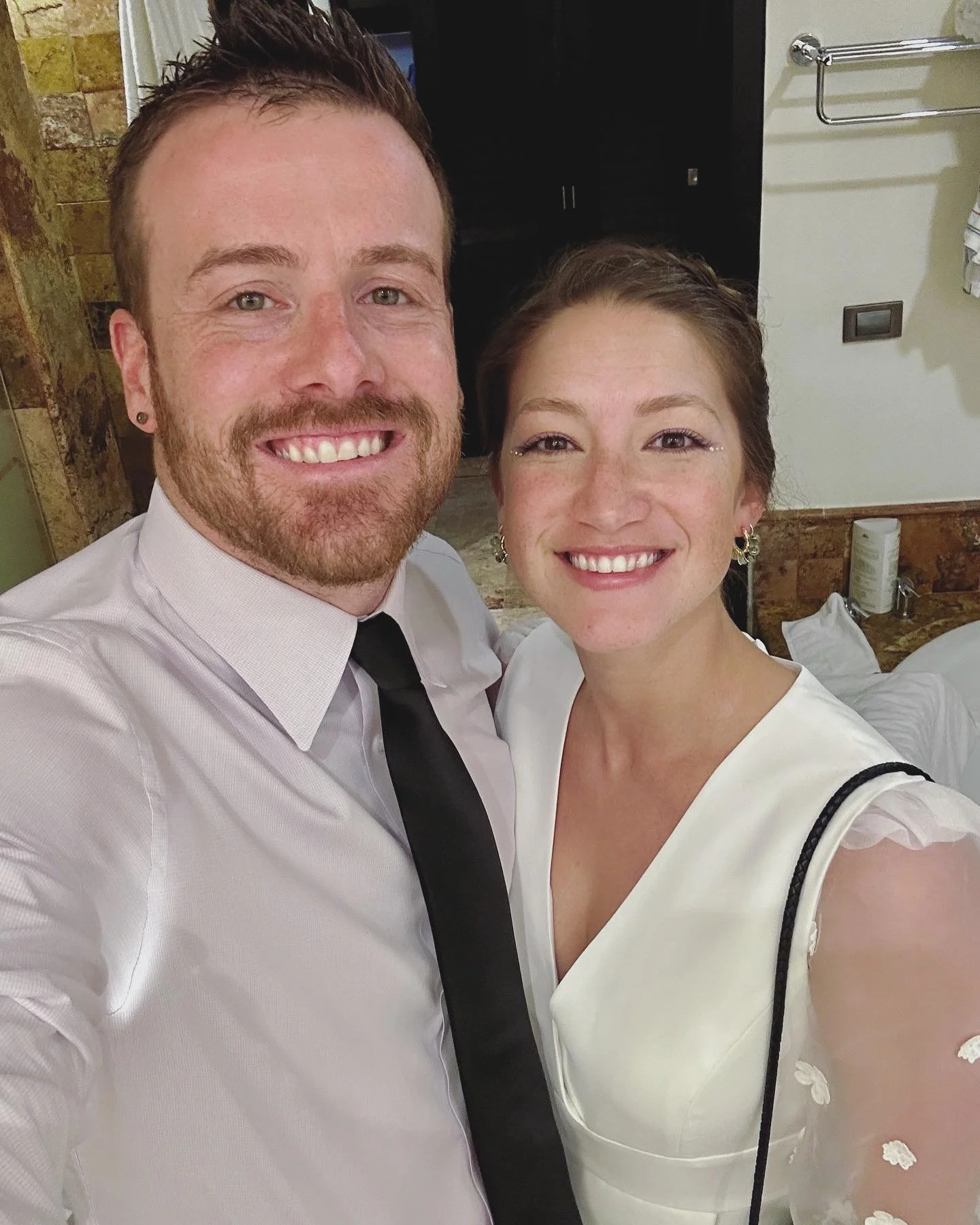 nye pt 1 - the one where everyone clinked and made us kiss a million times at dinner.