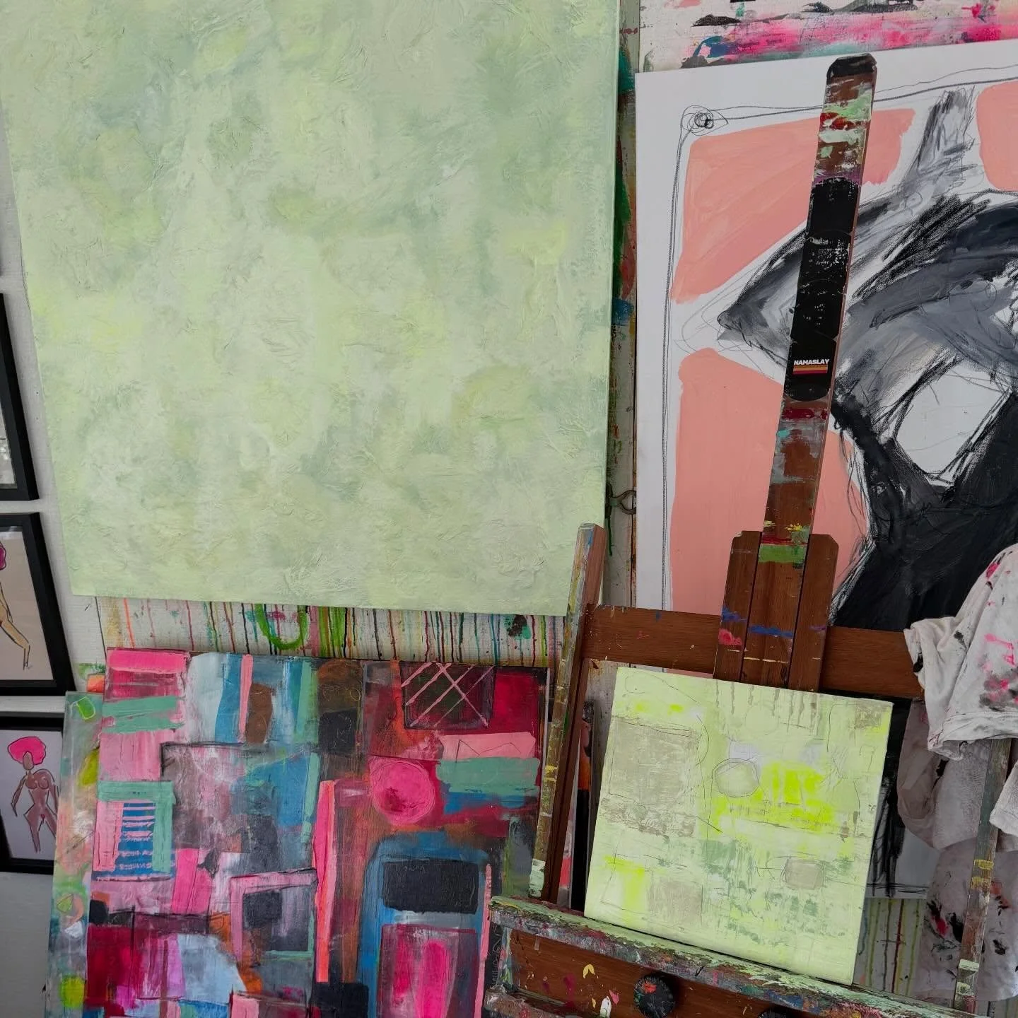 Soft Sunday, see where it goes #art #artist #abstractart #painting #frenchplanetstudio