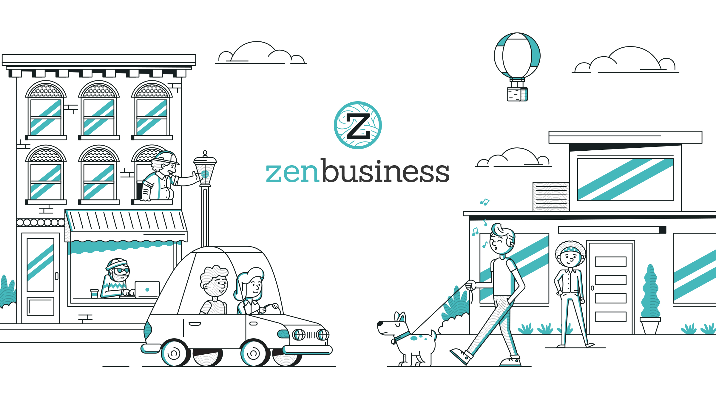 ZenBusiness Illustration Branding