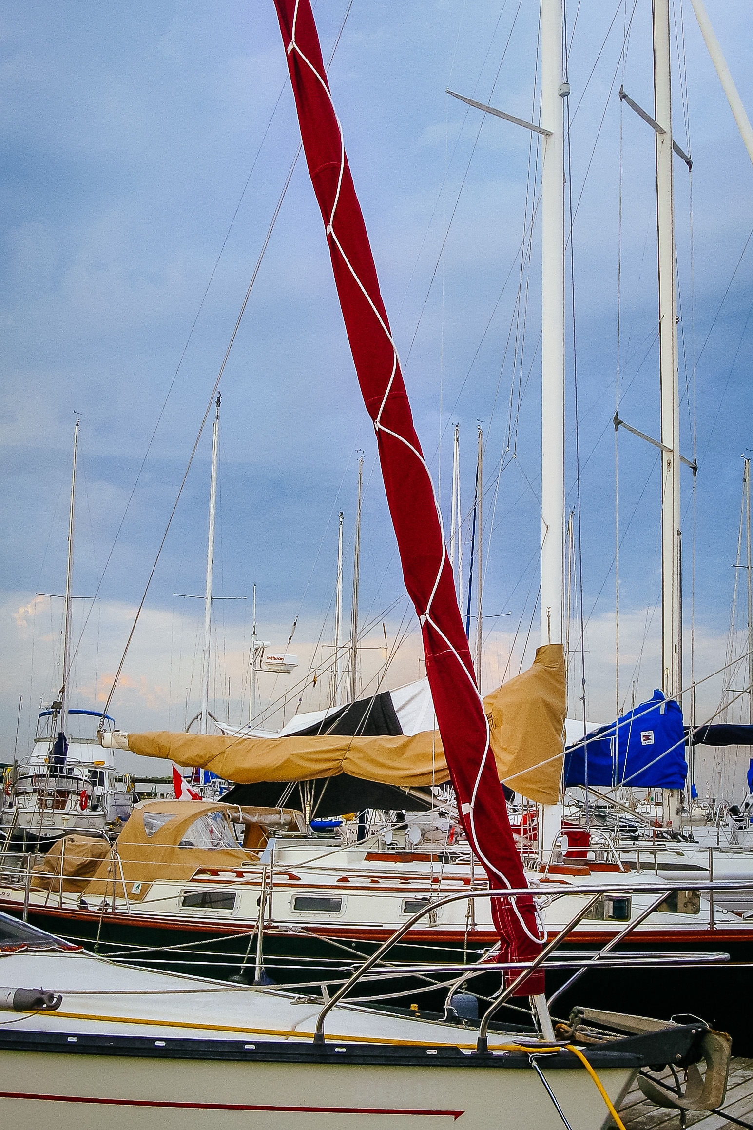 UK Sailmakers Racing Genoa Red Jib Sock