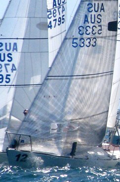 Dave Suda, sailing PACEMAKER won the 2012 Australian Nationals using a UK Sailmakers Titanium Genoa.