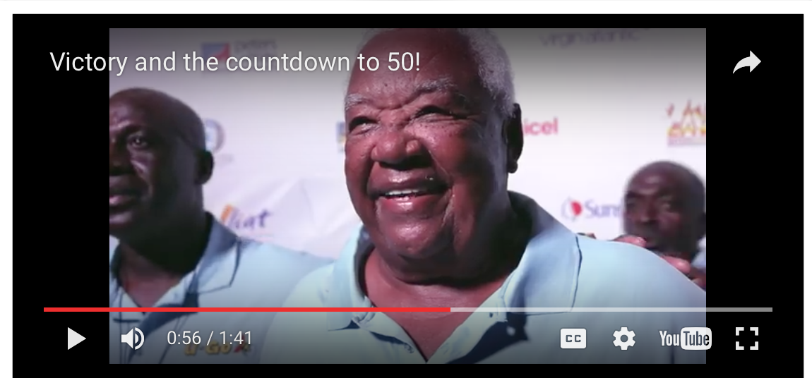 Klicken Sie hier, um ein Video mit Aufnahmen von der ASW 2016 zu sehen. Sir Hugh kommentiert, dass er der einzige Skipper ist, der an allen 49 Antigua Sailing Weeks teilgenommen hat.