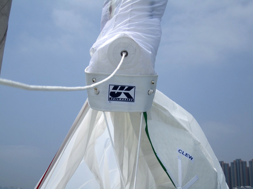 The spinnaker dousing sock allows short-handed crews handle cruising spinnakers with ease.