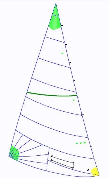 UK Sailmakers Ensign genoa panel layout