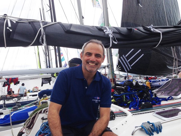 Joe Mele all smiles after knocking the Sydney Hobart Race off his "bucket list."
