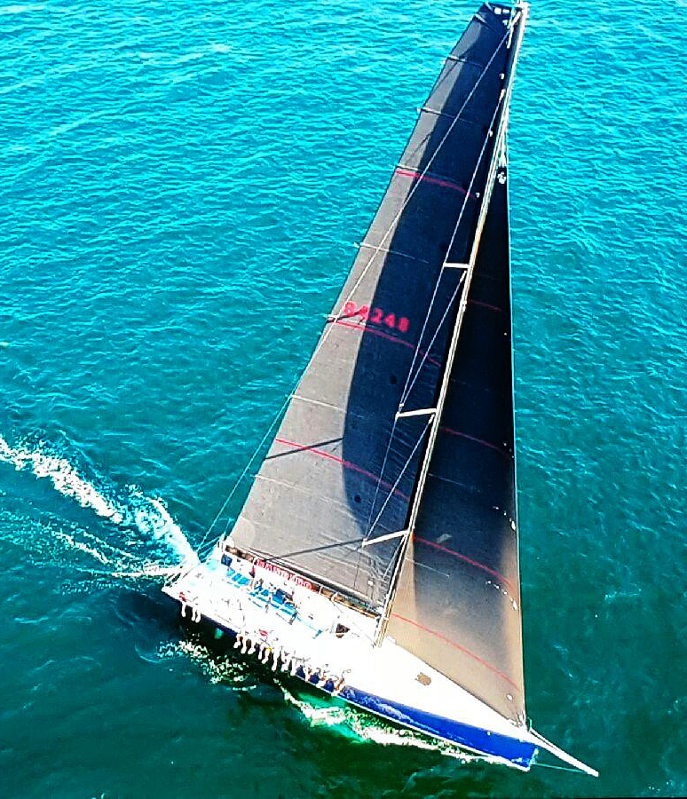 The Reichel/Pugh Southern Cross 52 BANDIDO with Uni-Titanium sails made with 100% carbon fiber.