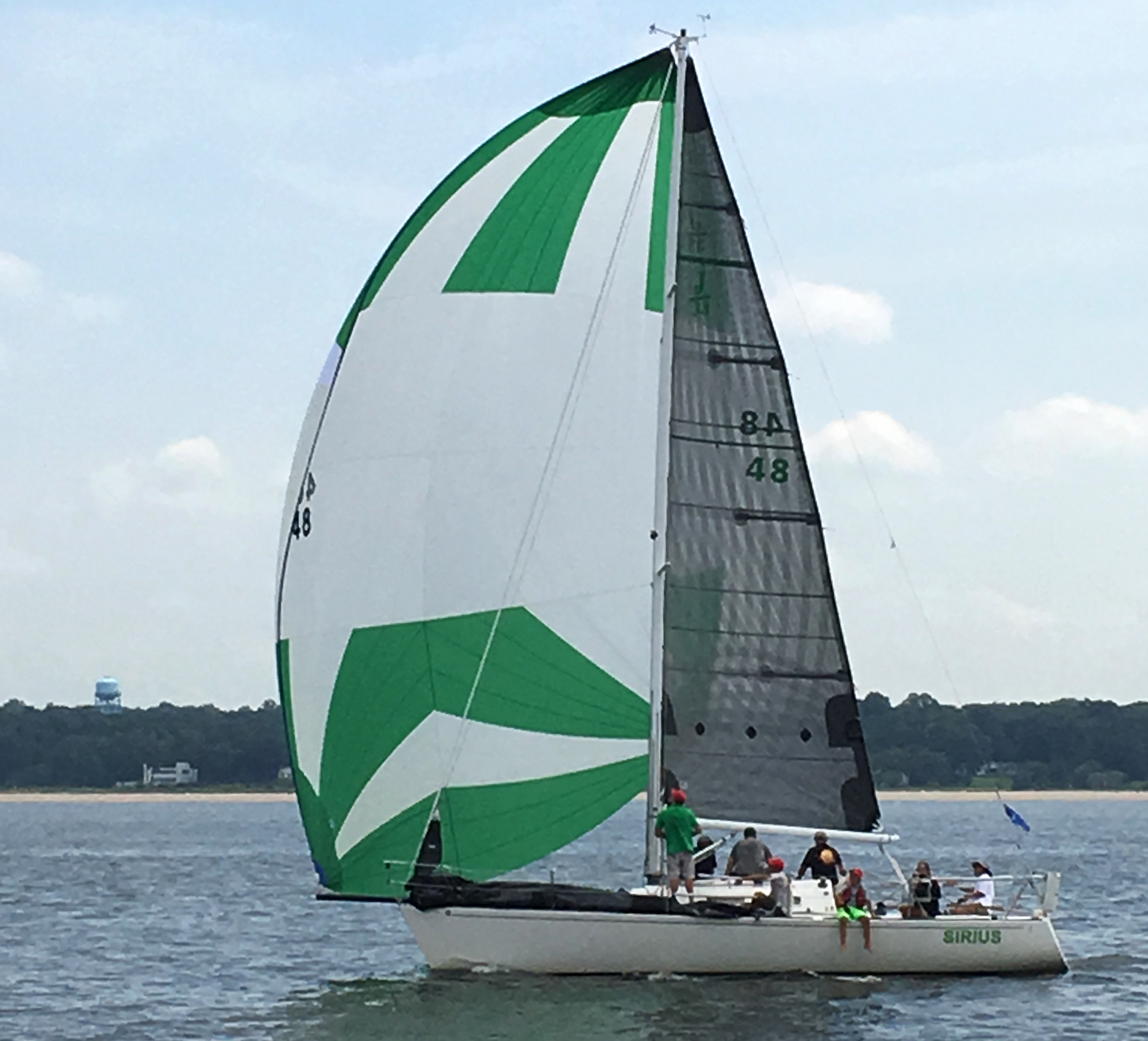 J/33 SIRIUS sailing with her new X-Drive Carbon main.