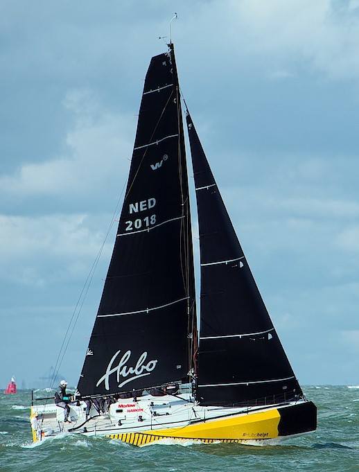 HUBO going upwind in the waves