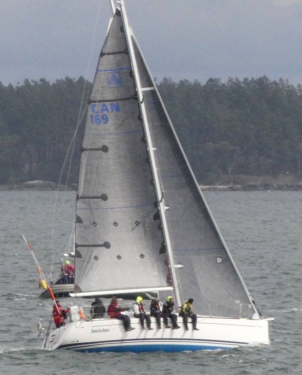 Dufour 34P INVICTUS, finished second overall. Andrew Madding photo.