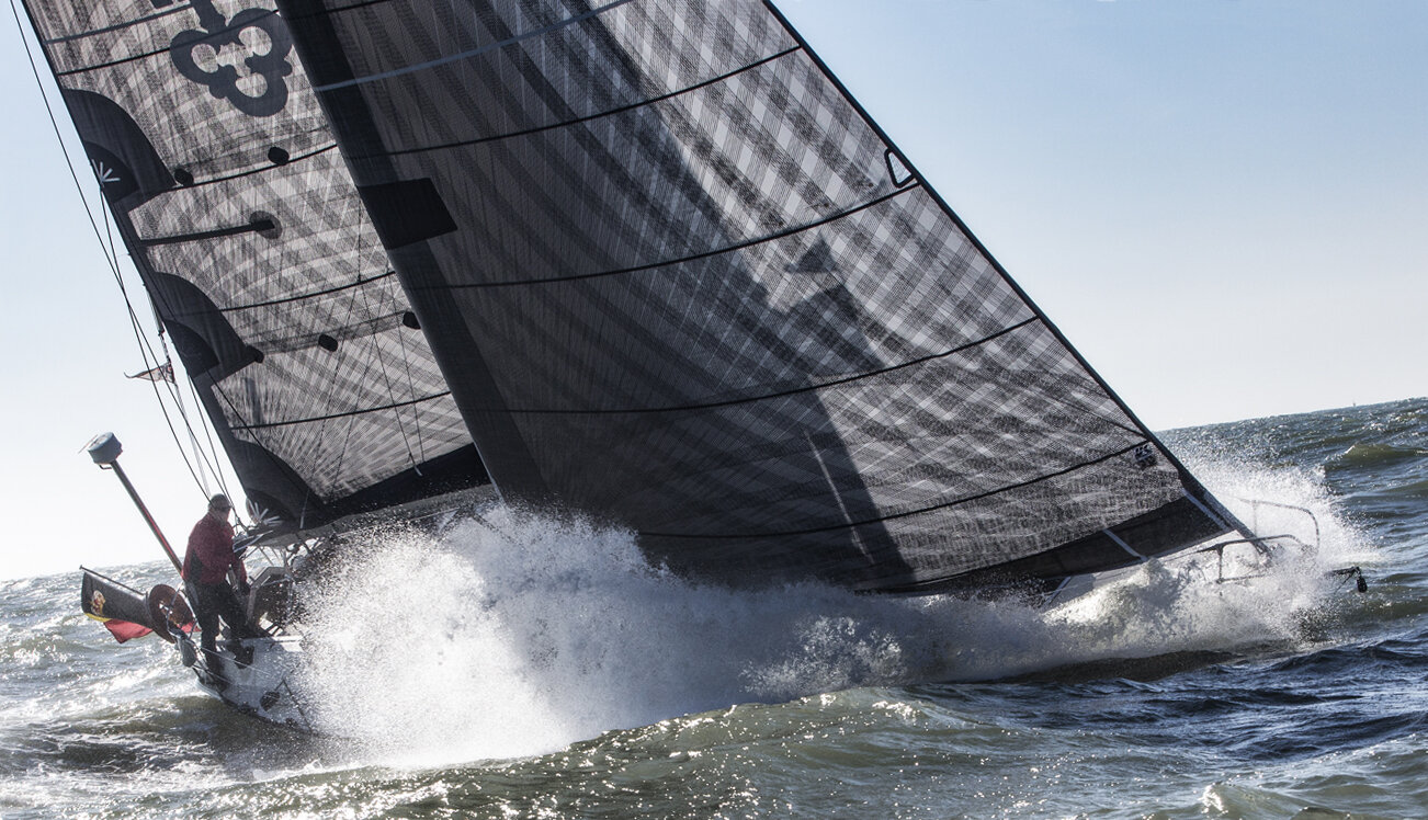 An X452 with X-Drive carbon sails.