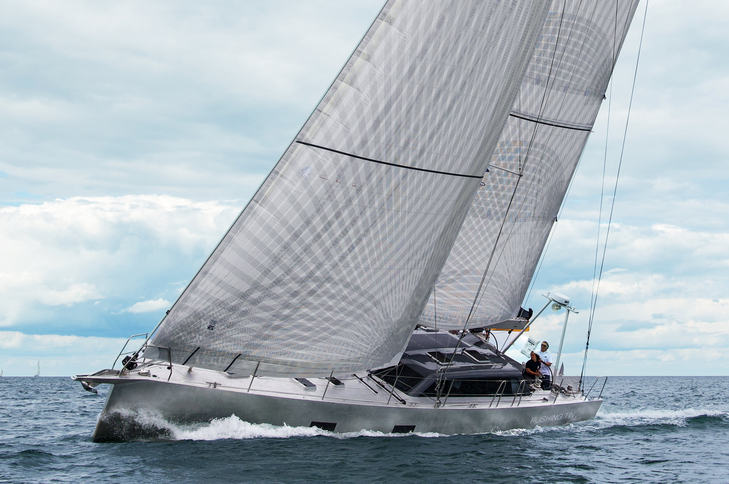 X-Drive Carbon cruising sails on a brand new 53-foot aluminum performance cruiser.