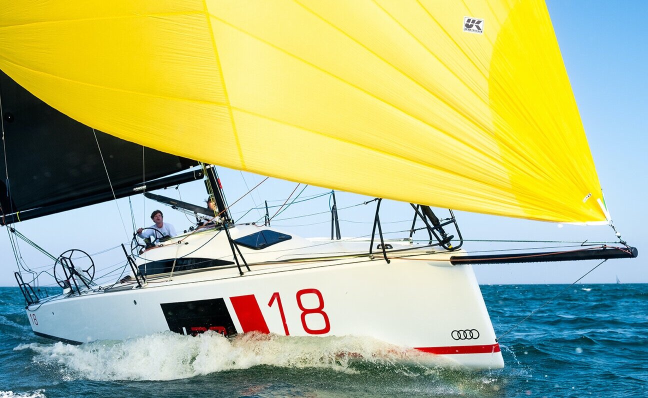 The L30 One-Design is the lead contender to be the boat used in the 2024 Olympics for mixed offshore doublehanded event. Kassian Jürgens photo: www.segel-fotos.com