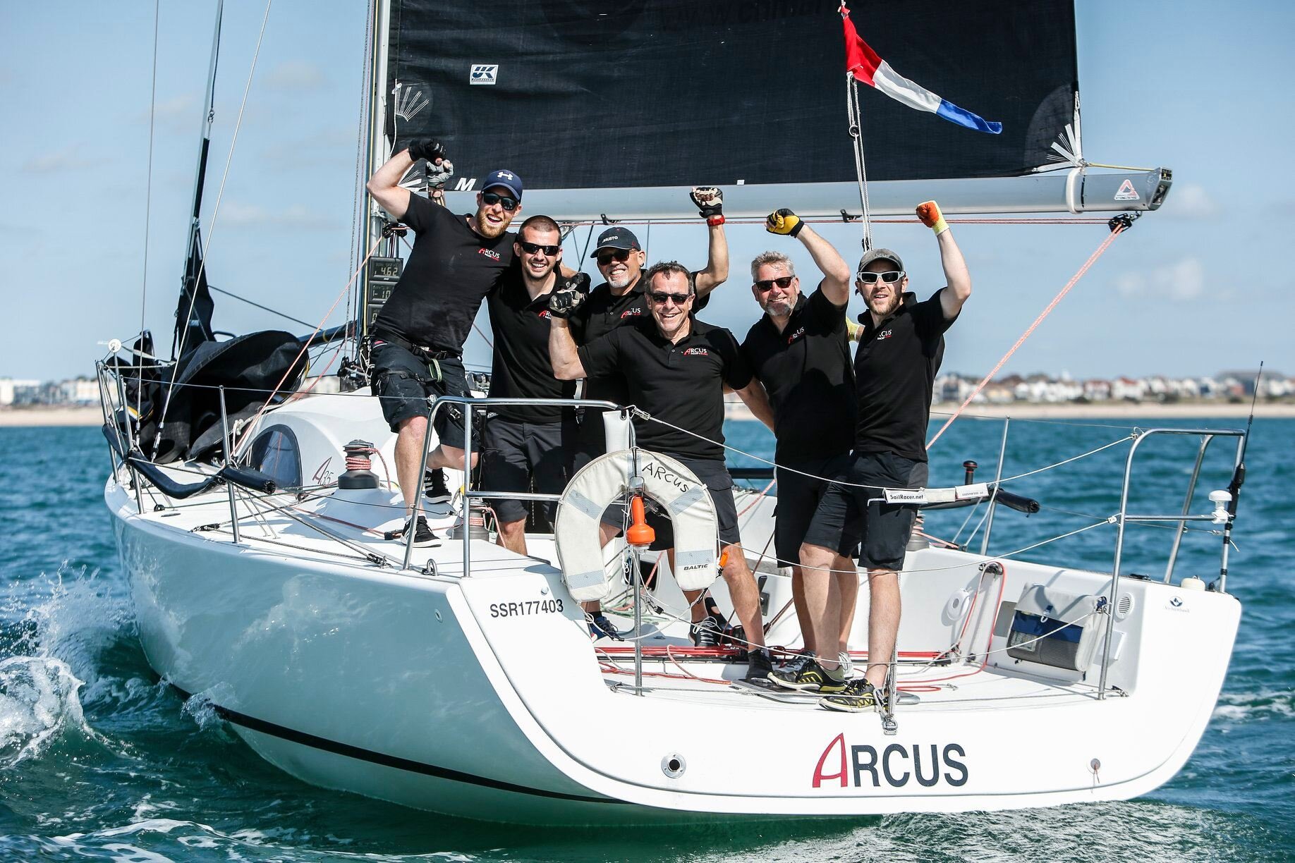 IRC UK National Championship: John Howell and Paul Newell’s A35 ARCUS won Class 3 as well as the overall title. Her upwind sails are Titanium and spinnakers are all UK Sailmakers Matrix cut.