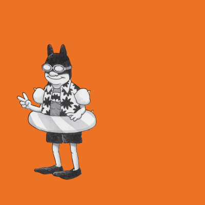 "Batman On Vacay" Halloween costume idea post