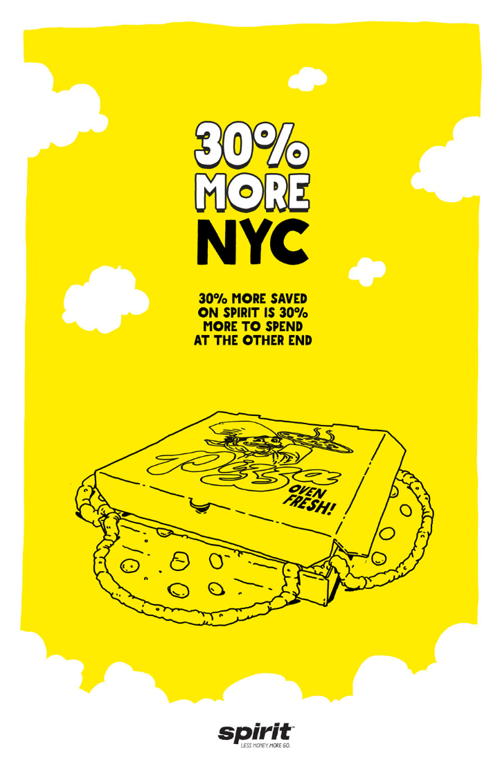 Metro & bus stop print ad