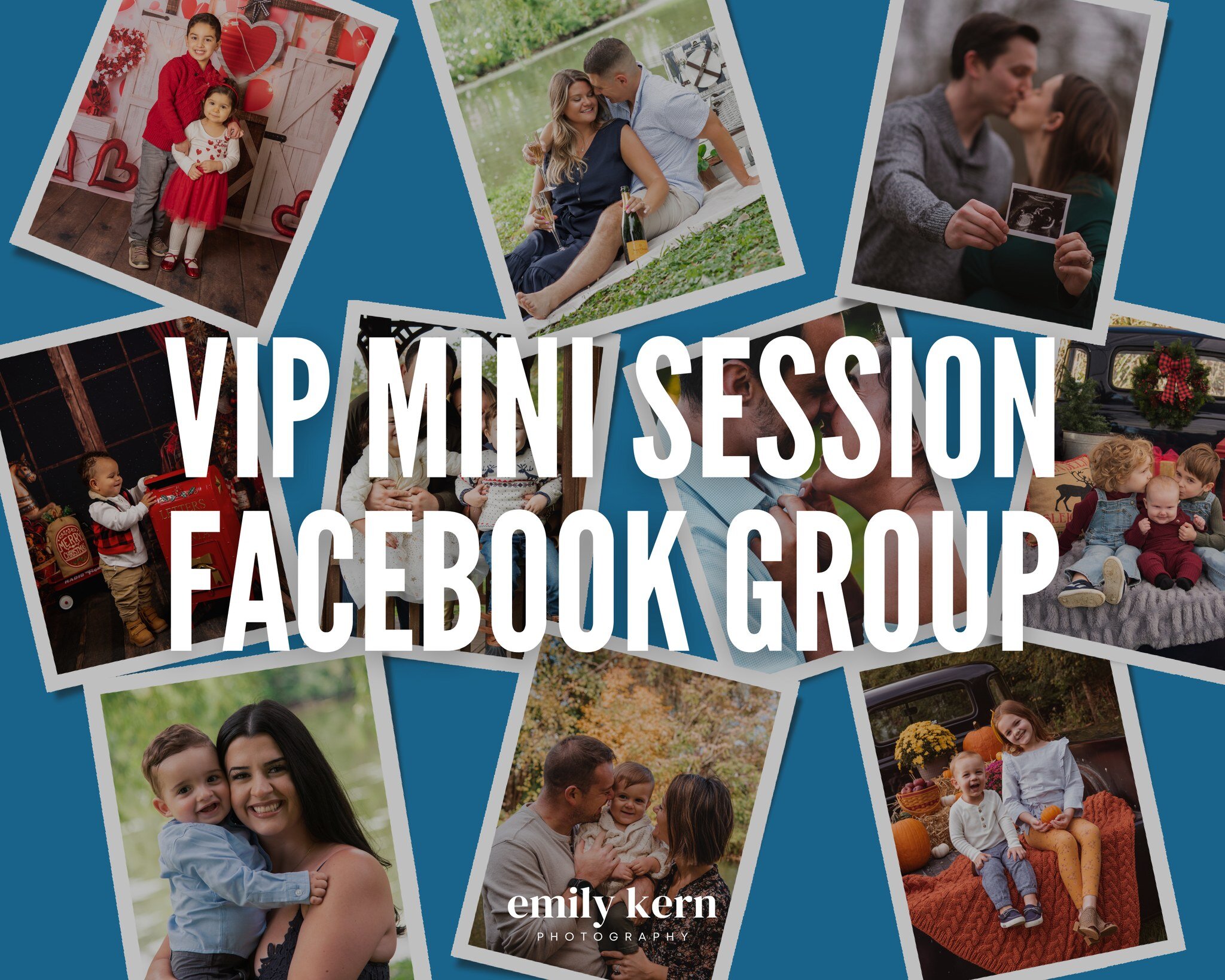 You're probably wondering why we created a new VIP Mini Sessions Group on Facebook.. In June of 2023 my personal Facebook account was hacked and permanently disabled and I lost access to that group. SO we decided to make a new one! We have so many fu