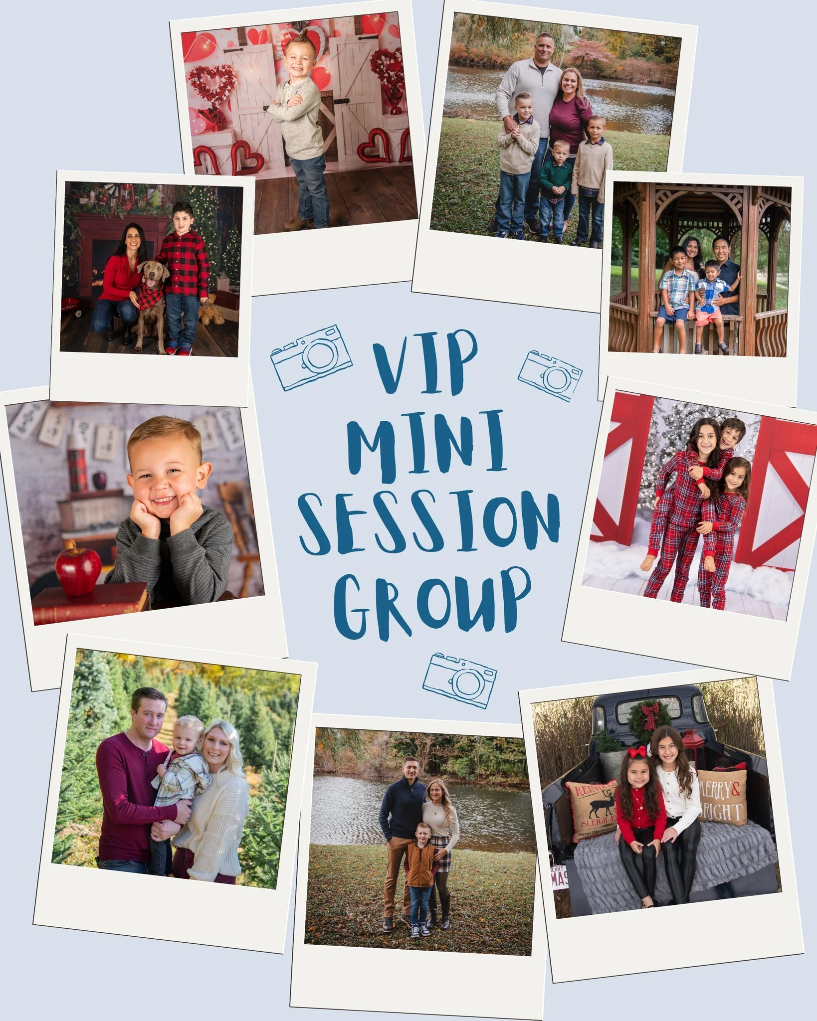 ✨ Did you know we have a VIP Emily Kern Photography Mini Sessions Group on Facebook? ✨

Join today and get:
🌟 Early access to all mini session releases throughout the year
💌 Special discount codes just for members
🎁 Fun giveaways &amp; exclusive s